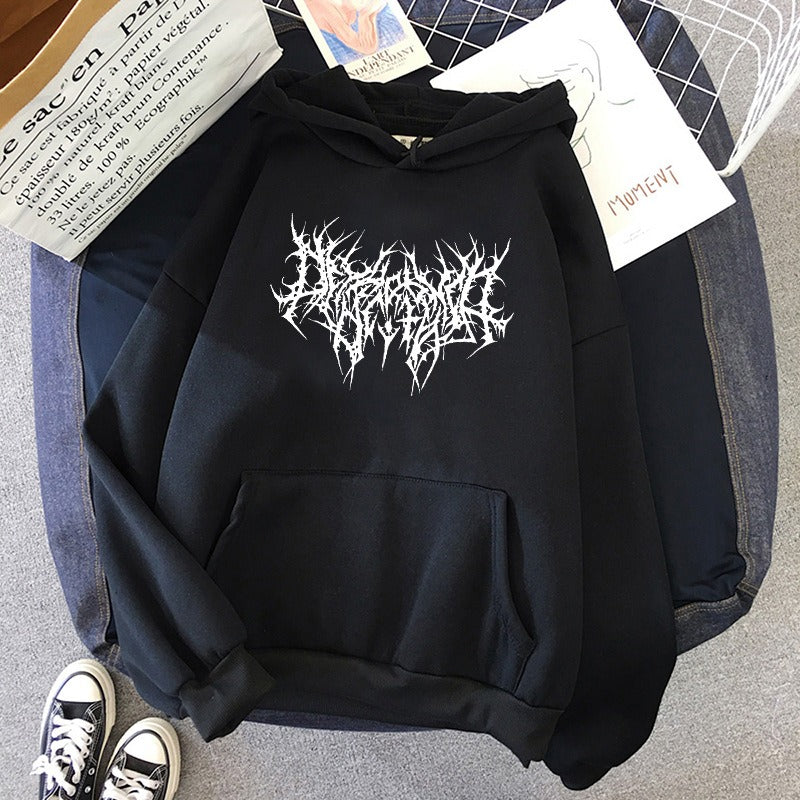 Gothic Hip-Hop Hooded Sweatshirt for Men & Women