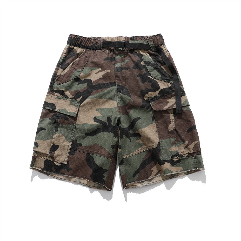 Summer Camouflage Multi-Pocket Shorts for Men