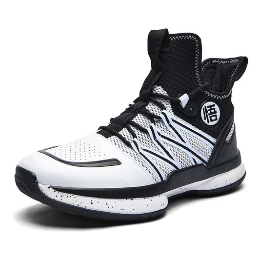 Harajuku High Top Basketball Shoes - Fly Woven Mesh