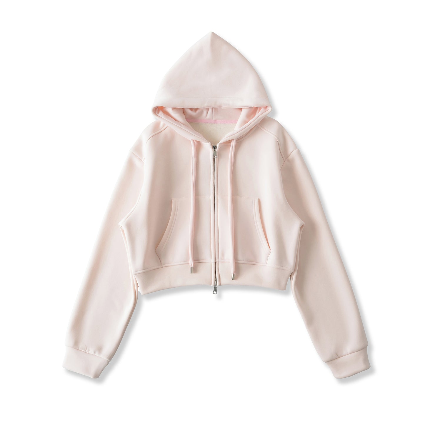 Velvet Zip-Up Drawstring Hooded Jacket Sweatshirt