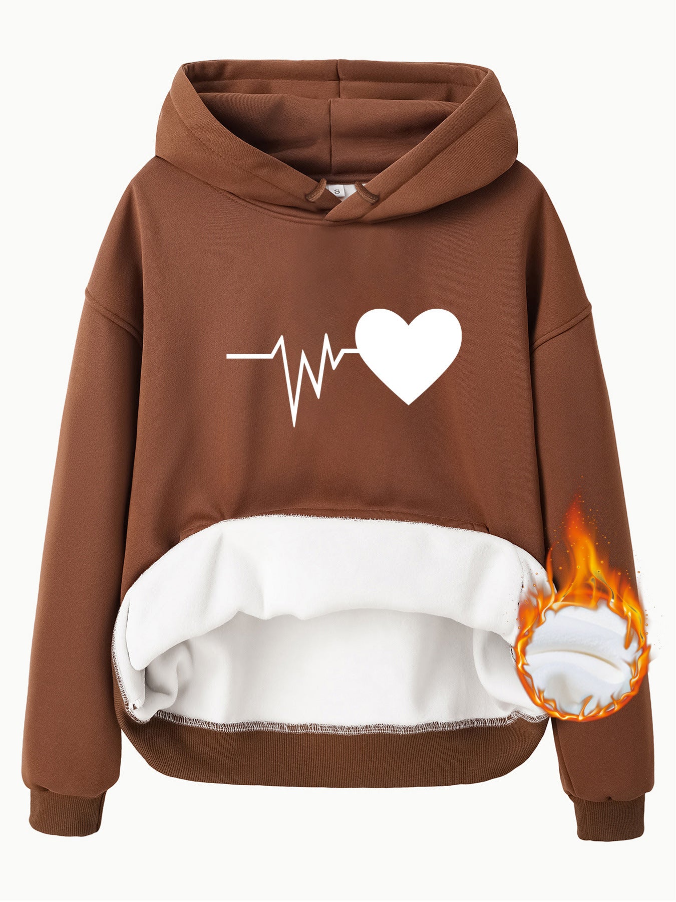 Thick Textured Heart-Shaped Love Print