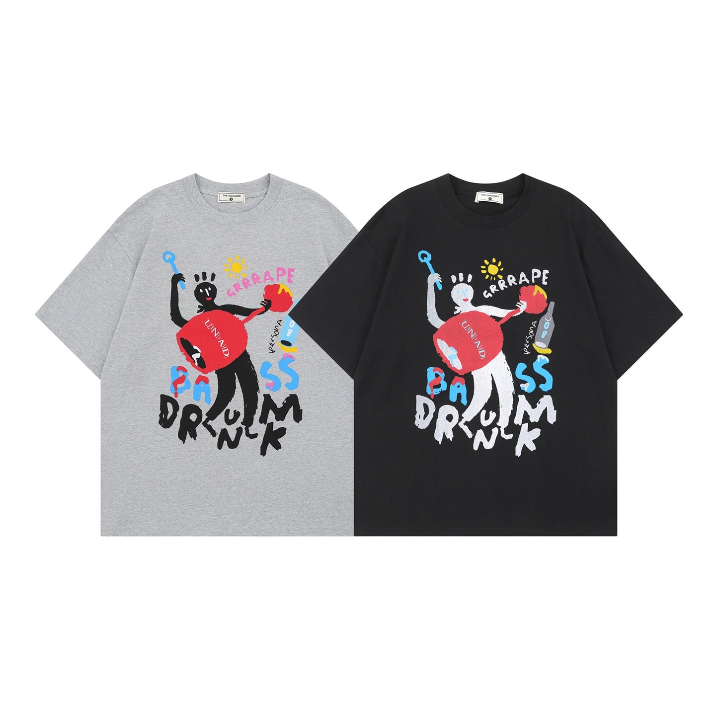 Harajuku Cartoon Print Short Sleeve T-Shirt