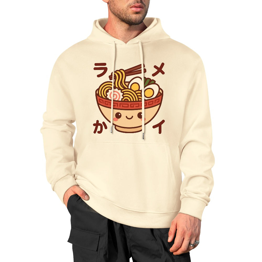 Kawaii Ramen Bowl Pure Cotton Hoodie Sweater