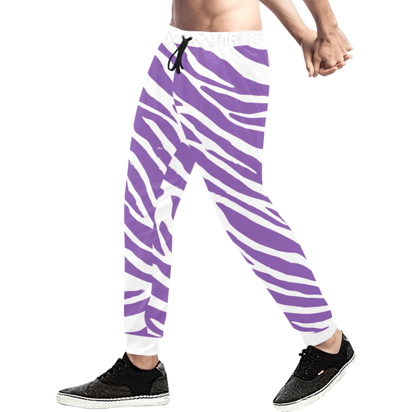 Purple Zebra Print Joggers