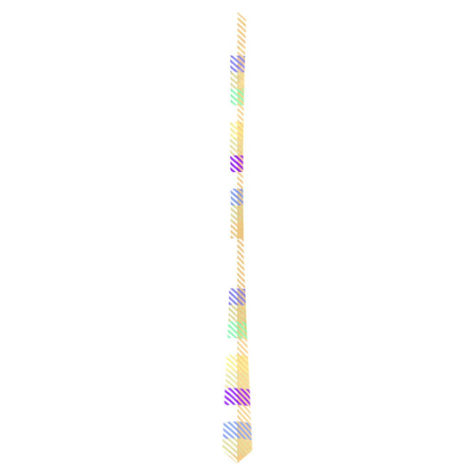 Custom Peekaboo Necktie - Pastel Plaid