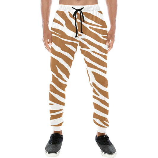 Brown Zebra Joggers Casual Baggy Slacks