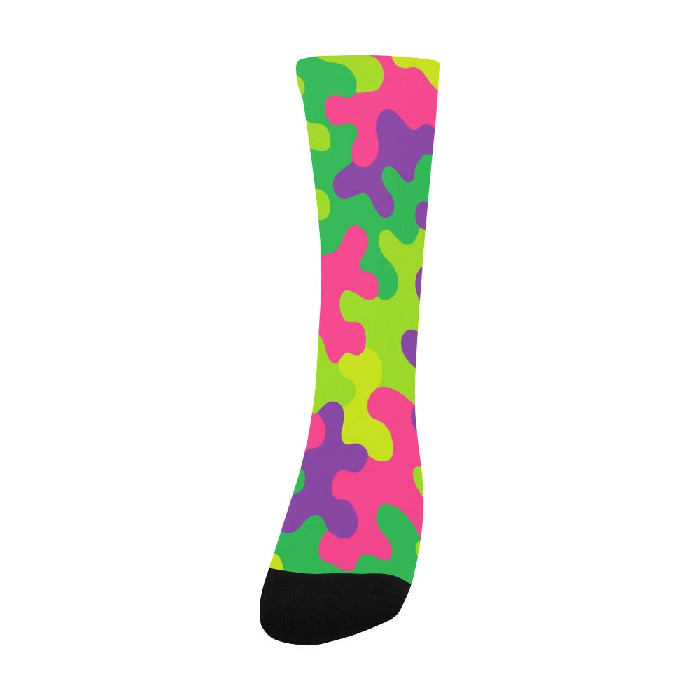 Harajuku Rainbow Camo Men's Custom Socks