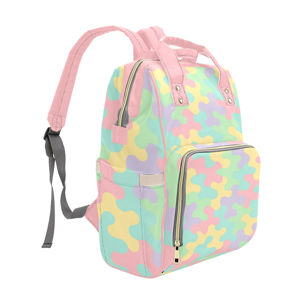 Harajuku Pastel Rainbow Camo Backpack