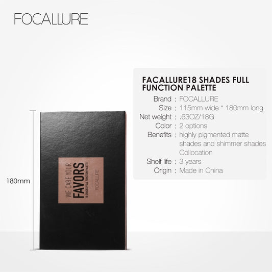 18 Colors Shimmer Matte Pigment Eye Shadow Palette