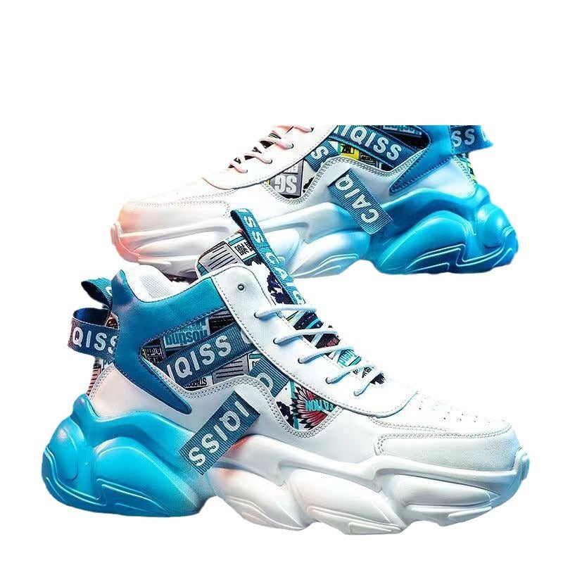 Harajuku Style High-Top Men's Sneakers