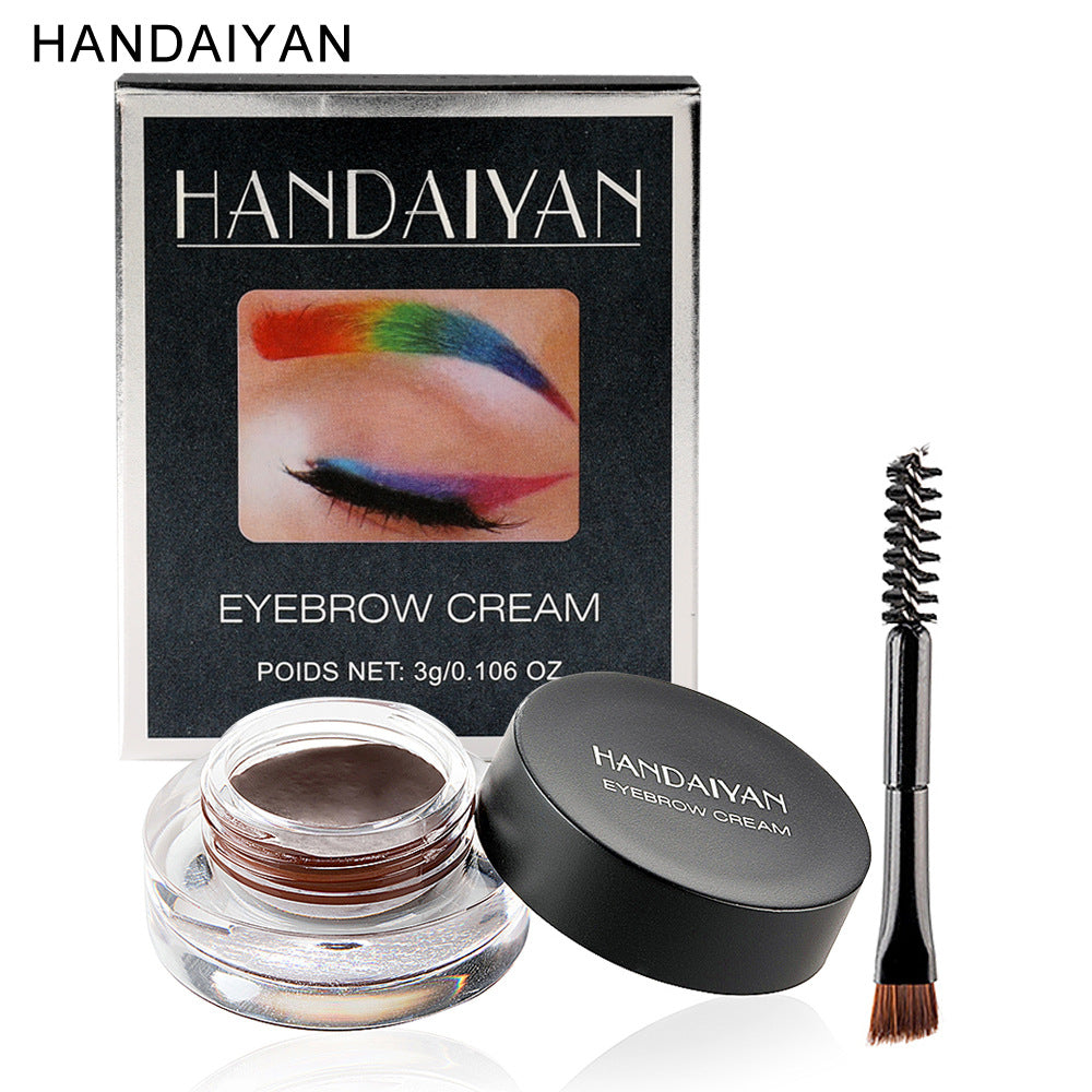 12-Color Waterproof Eyebrow Dye Cream - Harajuku Style