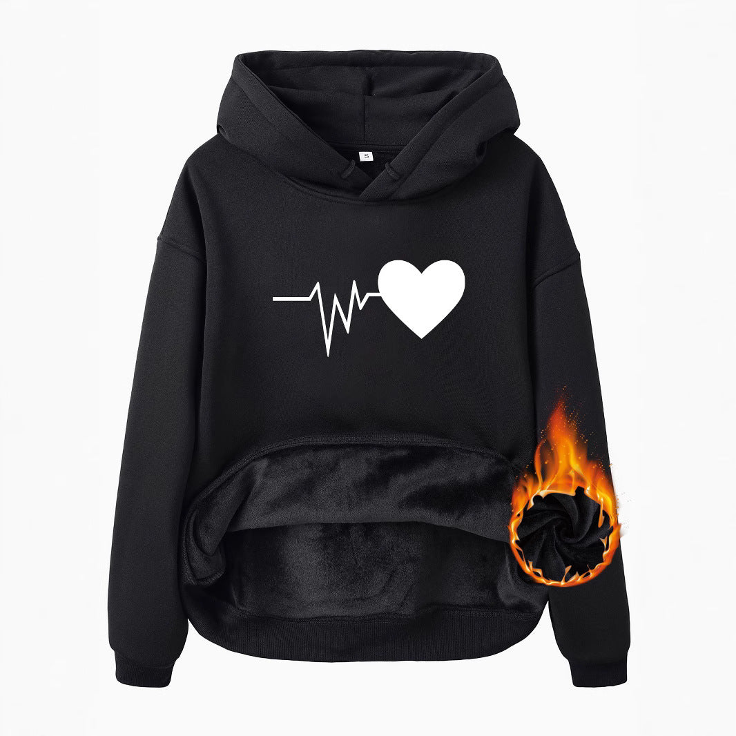 Thick Textured Heart-Shaped Love Print