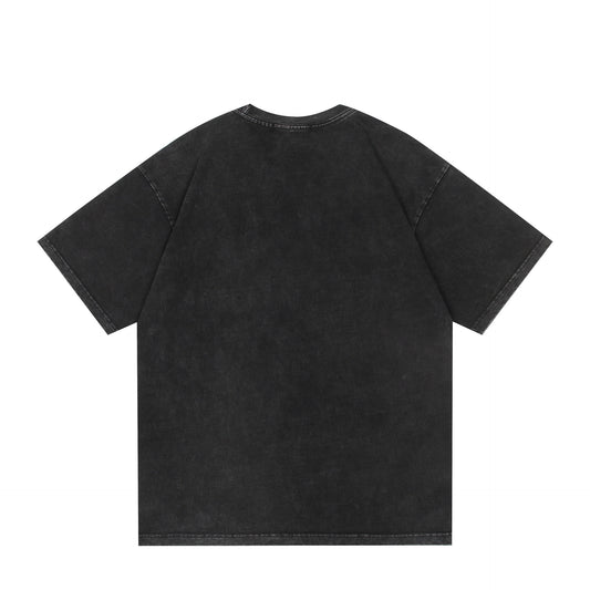 Hip Hop Character Print Loose Fit Tee for Men & Women