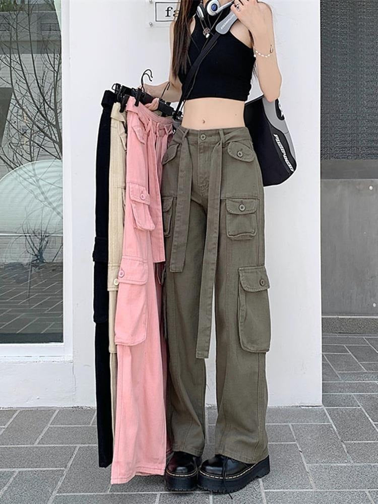 New Vintage Multi Pocket Overalls for Women