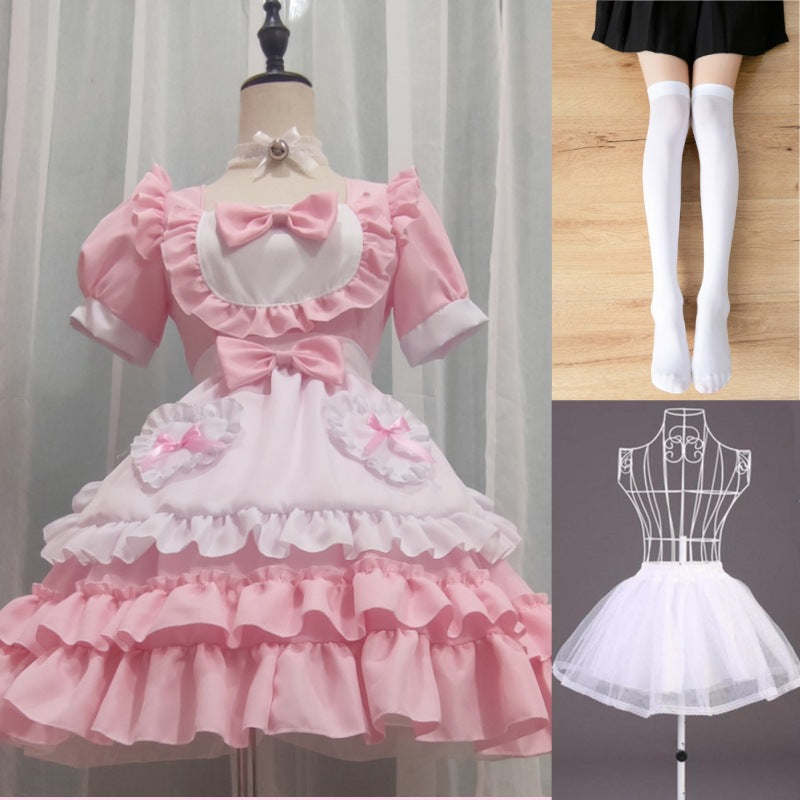 Cute Blue Lolita Harajuku Maid Dress