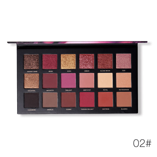 18-Color Rose Gold Mermaid Eyeshadow Palette