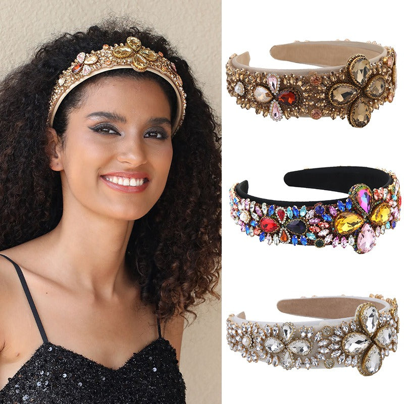 Retro Wide Edge Sponge Compression Headband