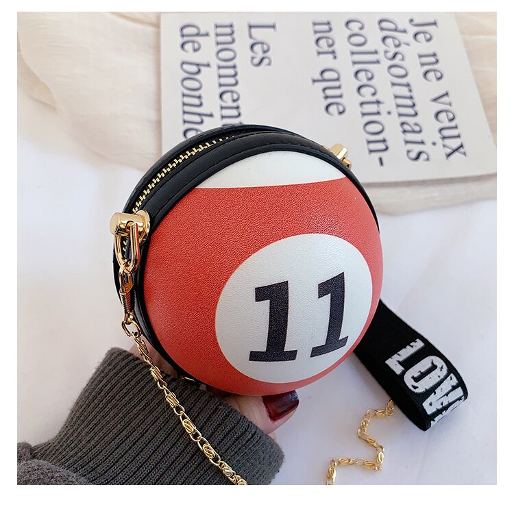 Harajuku Playful Billiard Mini Chain Bag for Girls
