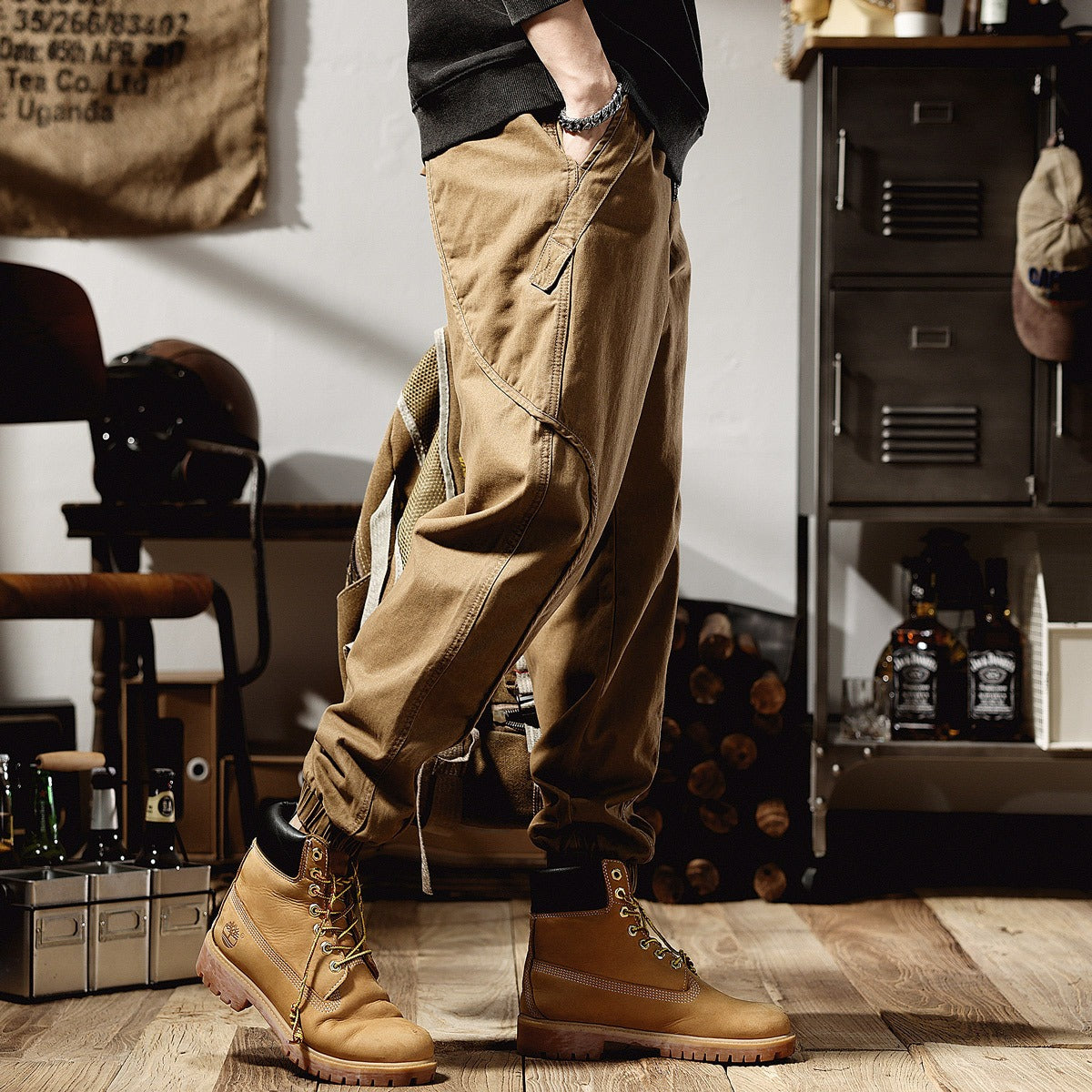 Harajuku Style Loose Straight Leg Casual Work Suit Pants