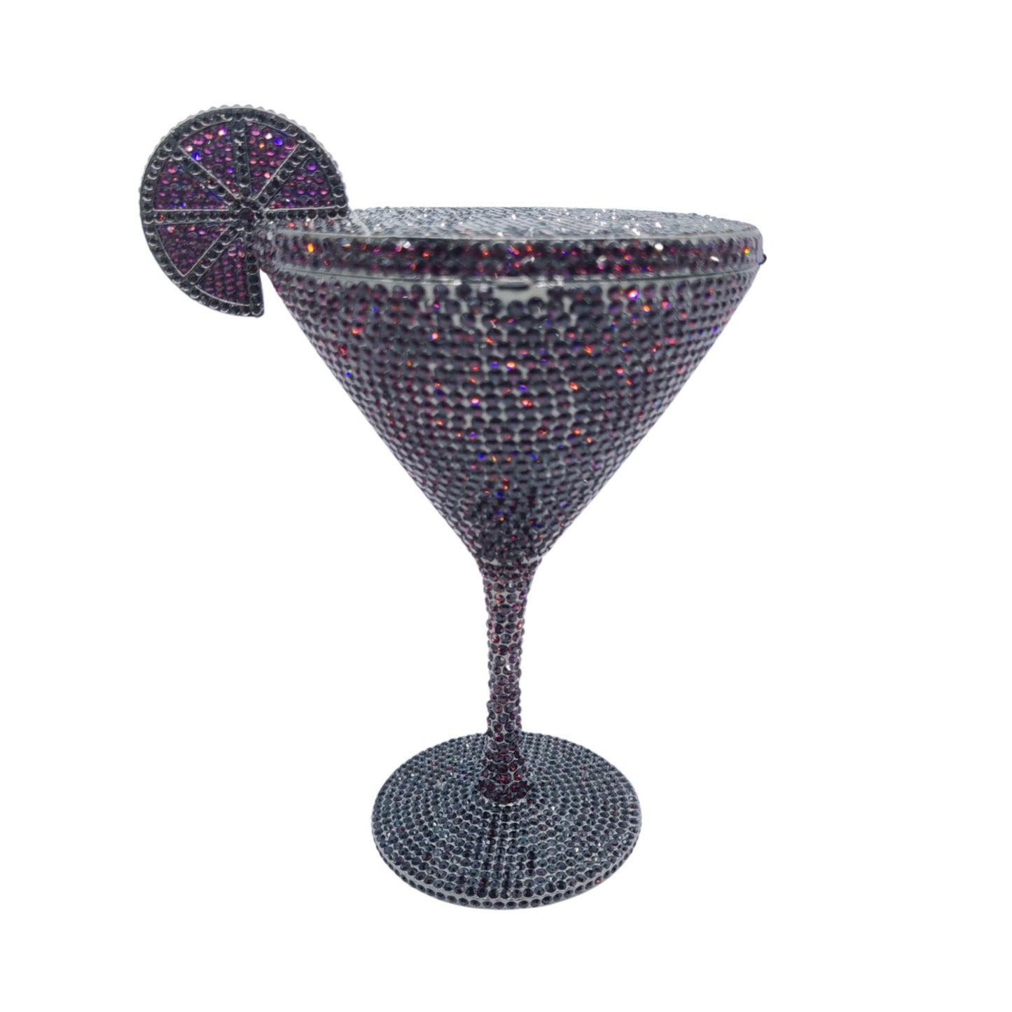 Diamond Studded Cocktail Tall Cup Handheld Bag