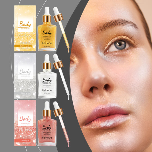 Harajuku Body Glitter Oil - Shimmering Highlighter Moisturizer