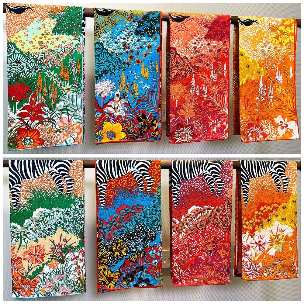 Handmade Jungle Horse Square Scarf - Harajuku Style