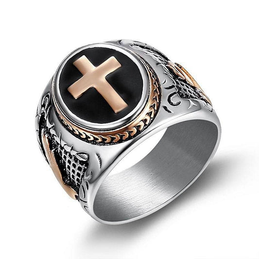 Playful Cross Jewelry - Titanium Steel Gold Plated