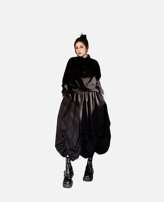 Playful High-Waisted Fluffy Skirt - Harajuku Style