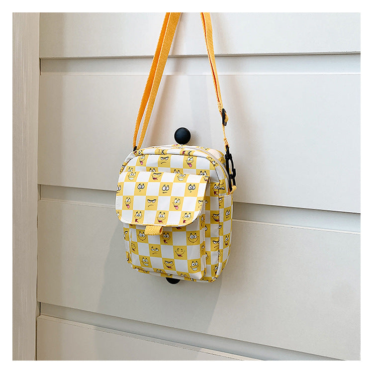 Japanese Cartoon Pattern Nylon Square Bag - Harajuku Style