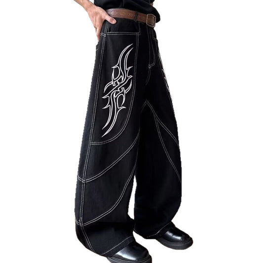 Summer Loose Straight Leg Wide Leg Pants