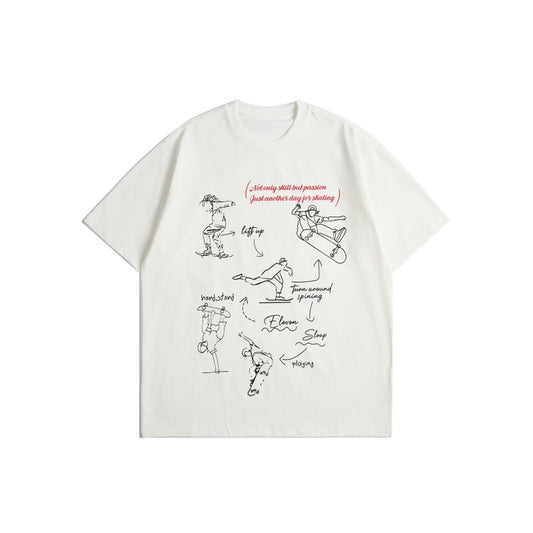 Harajuku Style Loose Fit Short Sleeve T-Shirt