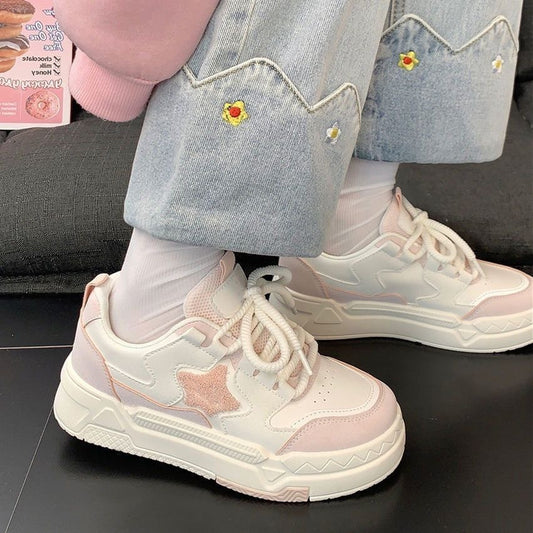 Harajuku Style Little White Canvas Shoes