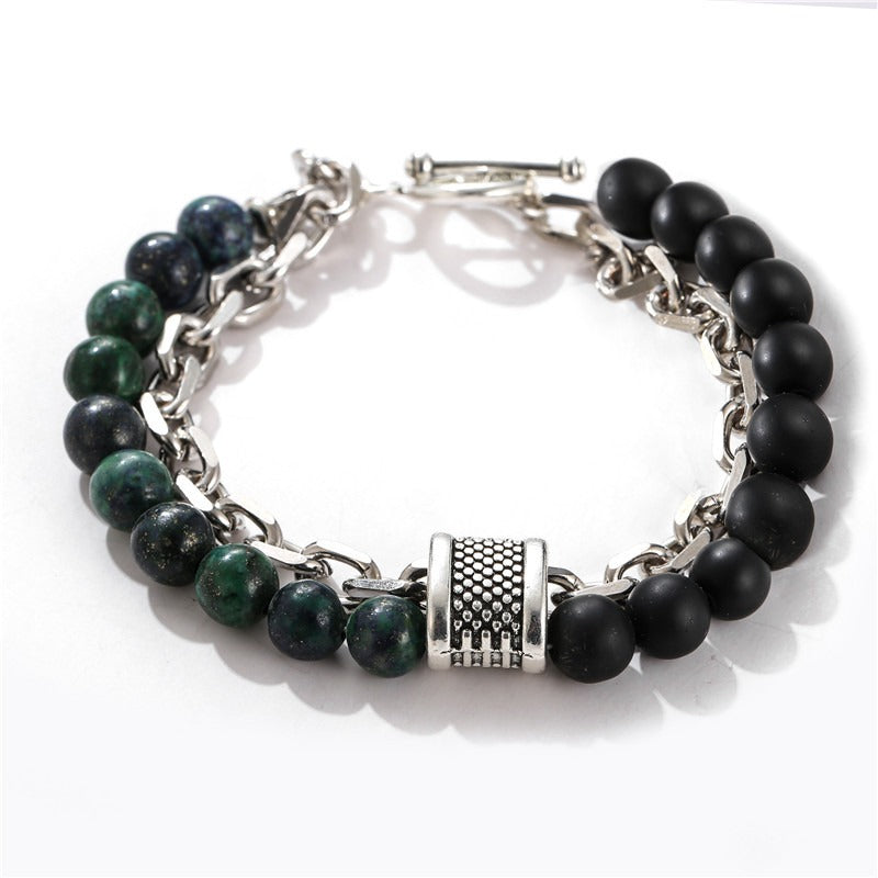 Harajuku Punk Frosted Stone Chain Bracelet