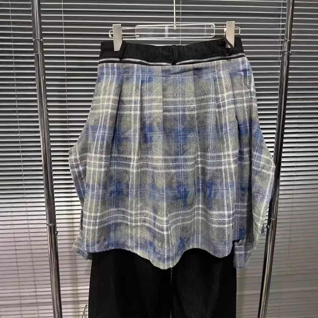 Harajuku Style Wide Leg Pants - Vintage Black