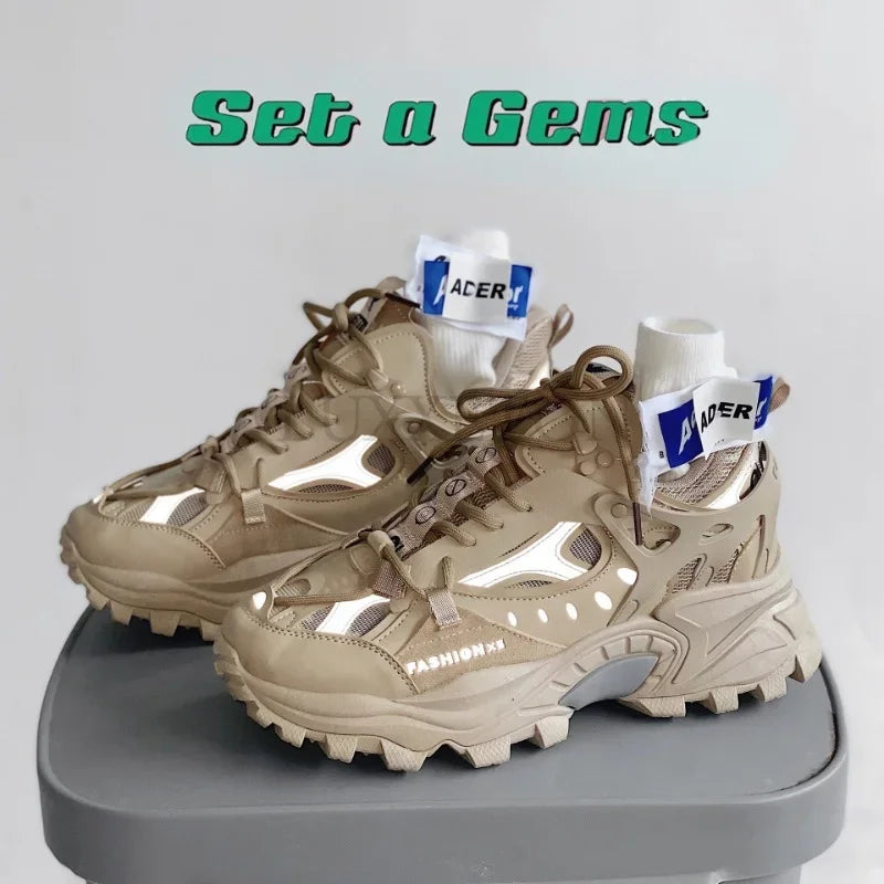Men's Thick Sole Harajuku Style Running Shoes