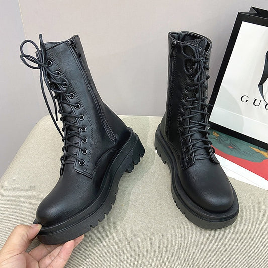 Harajuku Style British Knight  Boots for Women
