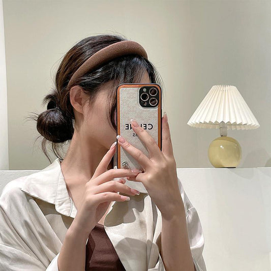 Korean Khaki Wide-Brimmed Sponge Headband