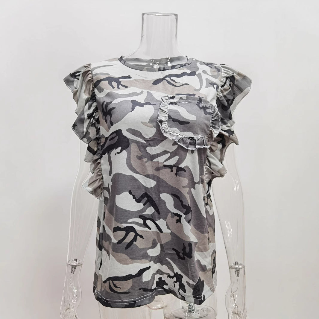 Leopard Print Short Sleeve T-Shirt for Women