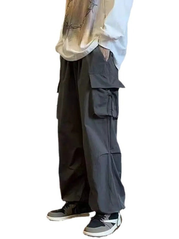 Men's Harajuku Style Loose Straight Overalls