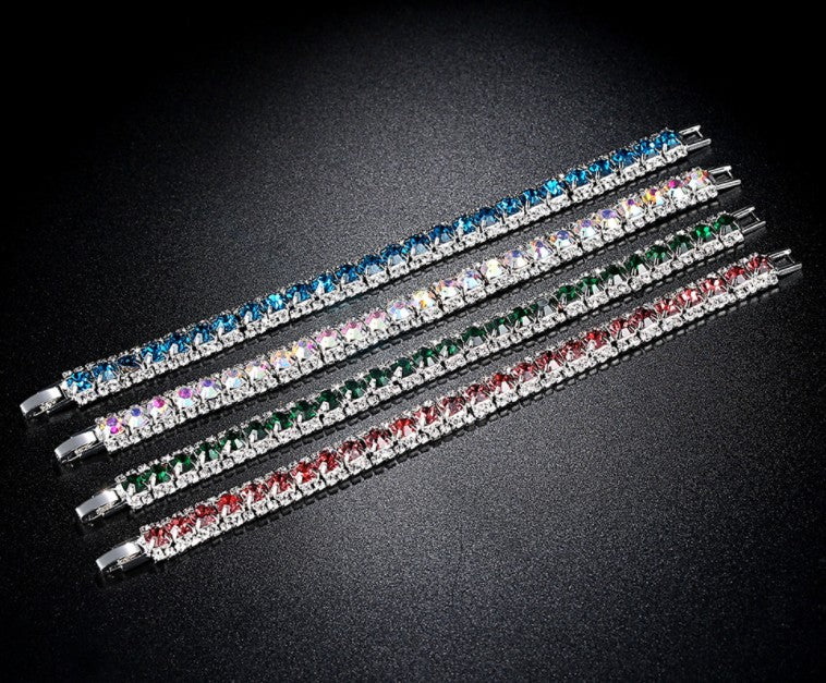 Playful Rhinestone Crystal Bracelet – Korean Harajuku Style