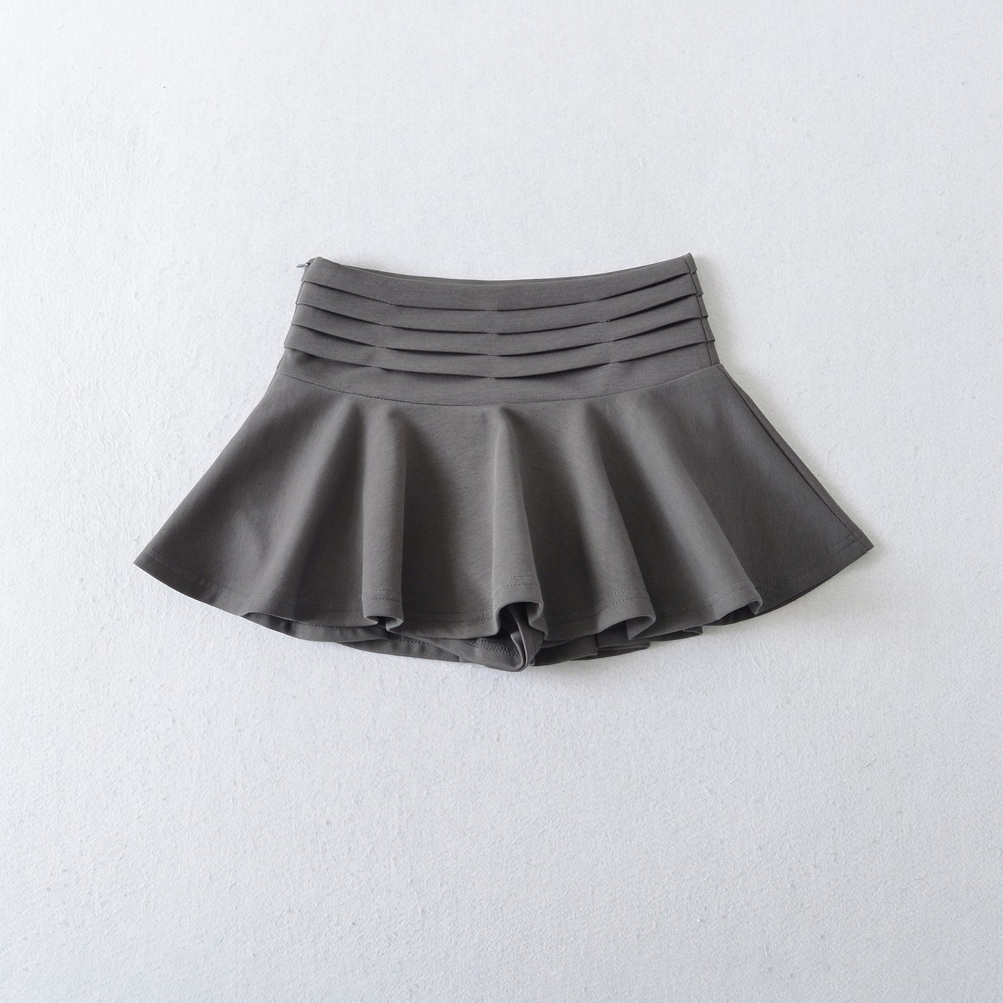 Multi-layered Pleated A-line Skirt