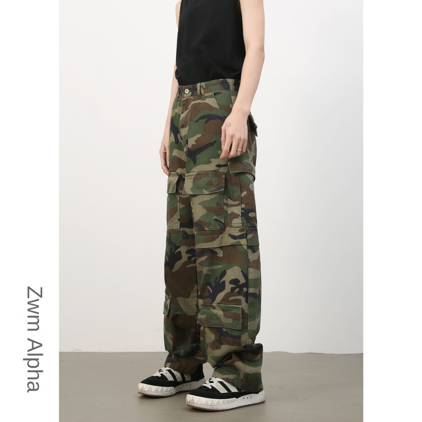 Men's Camouflage Multi-Pocket Jeans - Harajuku Style