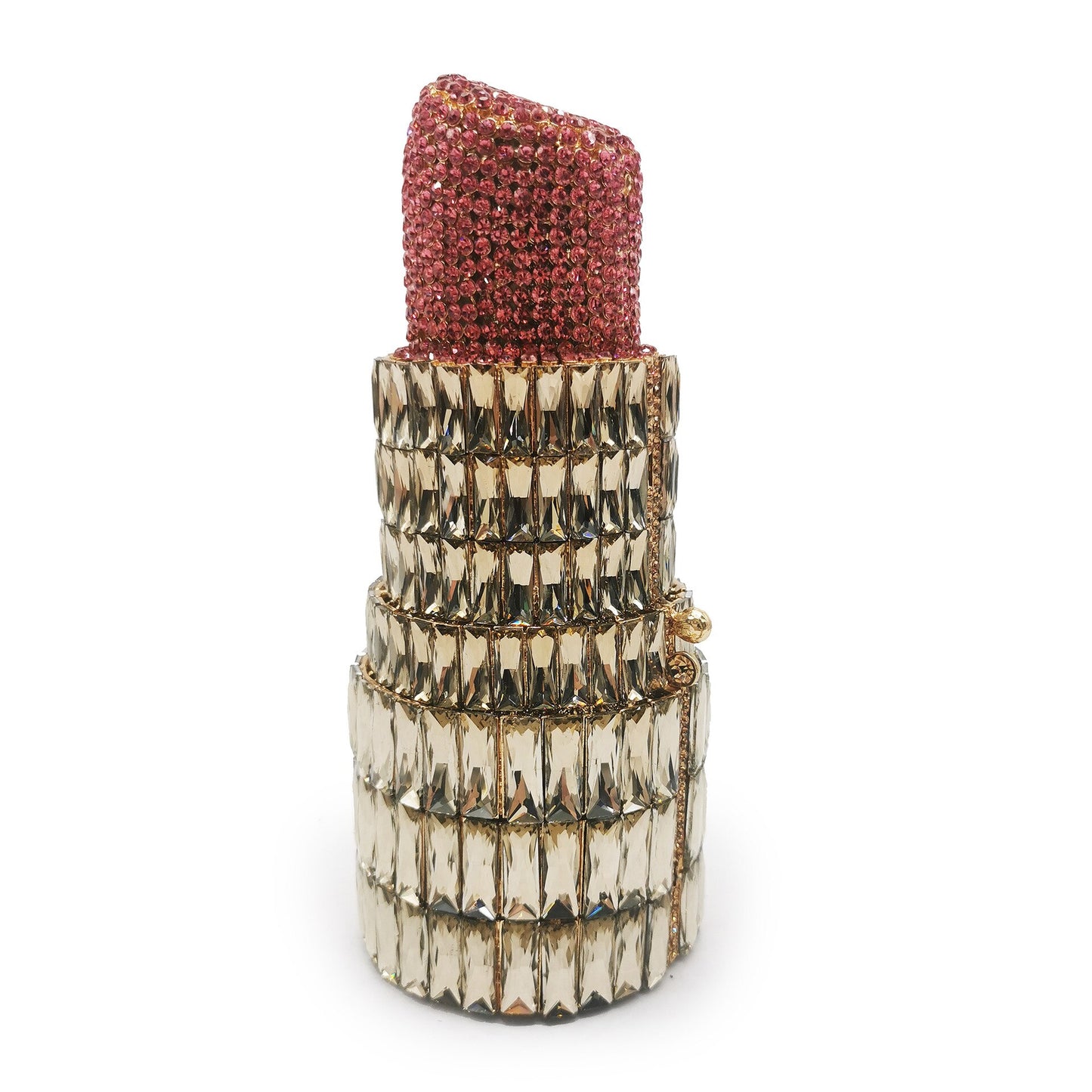 Playful Diamond 3D Lipstick Clutch Purse