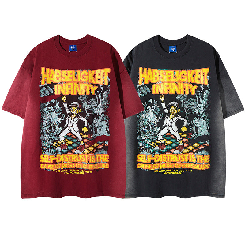 Graffiti Evil Cool Boy Short Sleeve T-Shirt - Unisex Hip Hop Tee