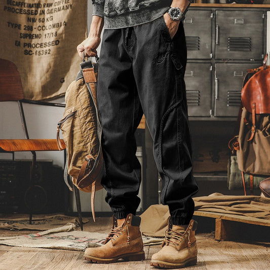 Harajuku Style Men's Heavyweight Retro Work Pants