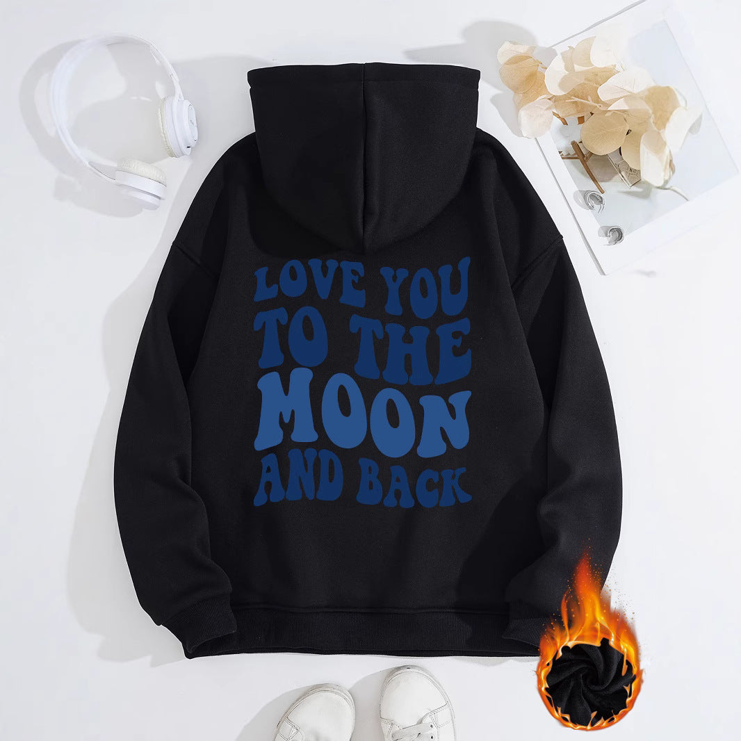 Hooded Long Sleeve Fleece Hoodie with Kangaroo Pocket