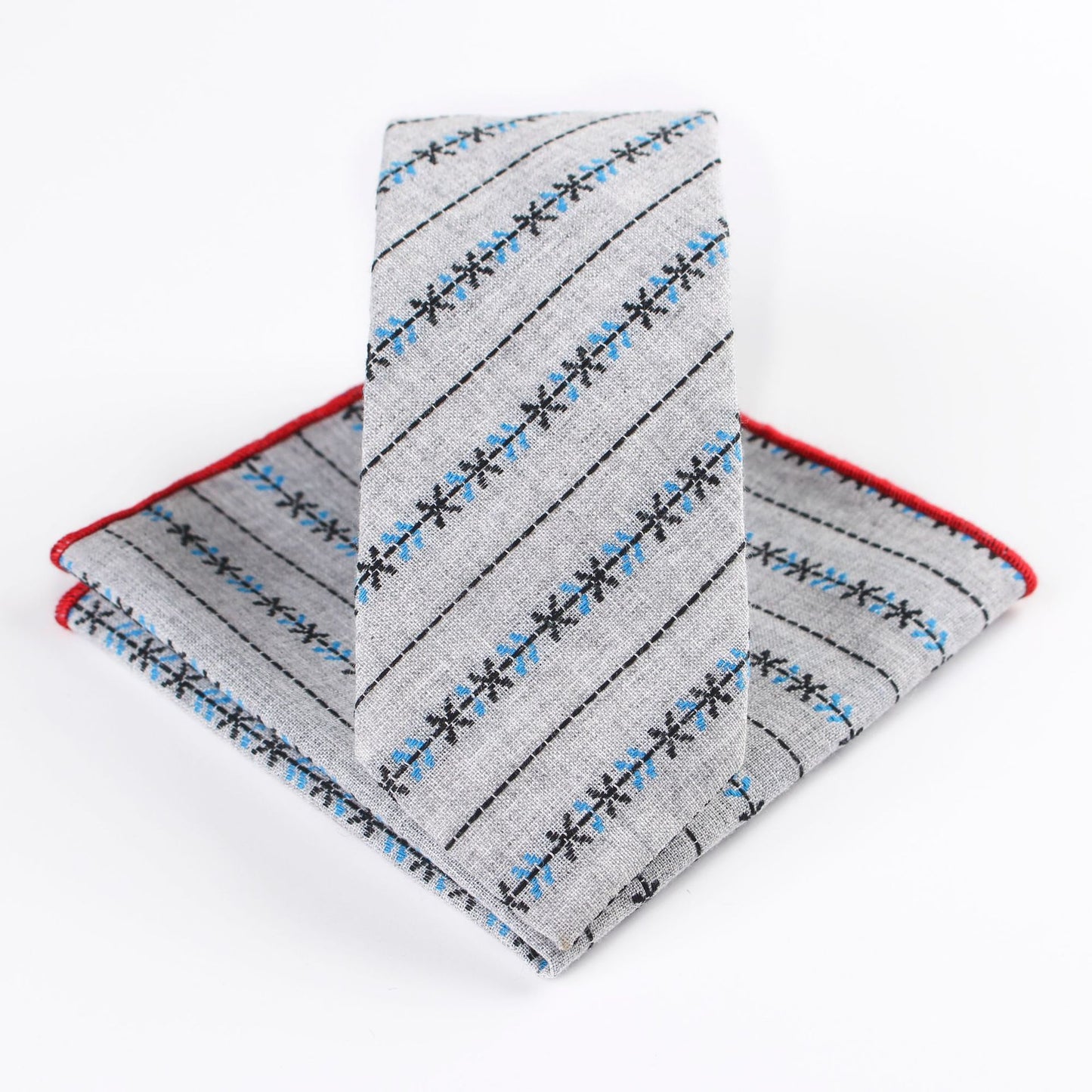 Business Casual Tie Set with Pocket Square