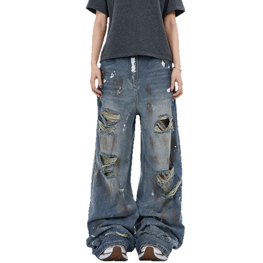 Personalized Graffiti Ripped Jeans