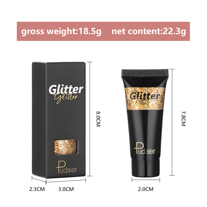 Harajuku Monochrome Glitter Eyeshadow - 12 Colors