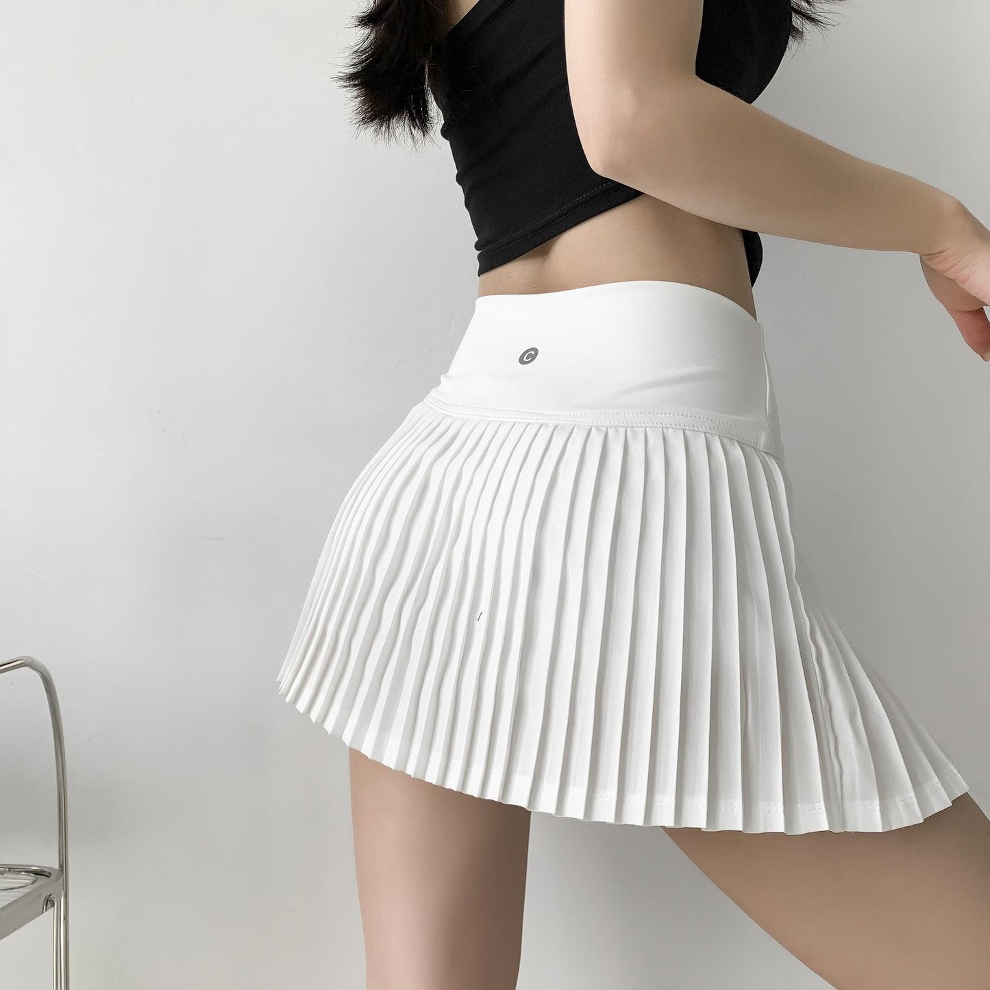 Pleated A-Line Skirt in Solid Colors - Harajuku Fashion